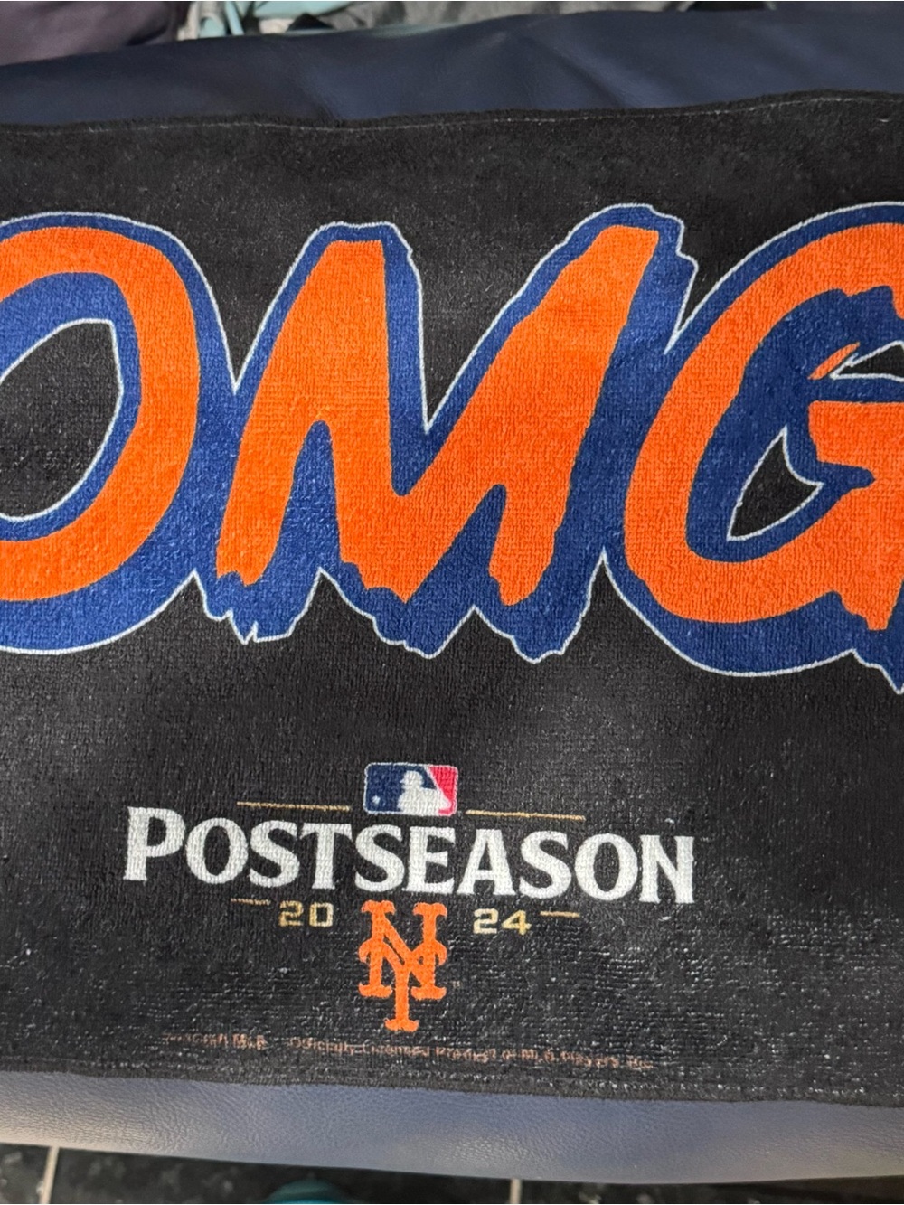 MLB Mets Black, Orange & Blue Postseason Graphic Towel